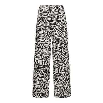 Co' Couture - Zion Zebra Wide Pant - Offwhite Black